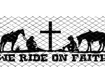 Cabalgamos en La fe SVG Descarga Digital
