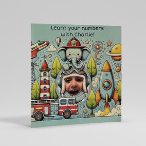 Livre personnalisé pour enfants | Apprenez les chiffres | Cadeau souvenir pour enfants | Peut être personnalisé avec une photo et un nom