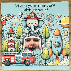 Livre personnalisé pour enfants | Apprenez les chiffres de 1 à 10 | Cadeau souvenir pour enfants | Peut être personnalisé avec une photo et un nom