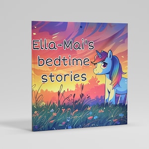 Livre personnalisé pour enfants |  Réserver l'heure du coucher | Licorne |  Comptines pour l'heure du coucher | Cadeau souvenir pour enfants | Peut être personnalisé avec un nom
