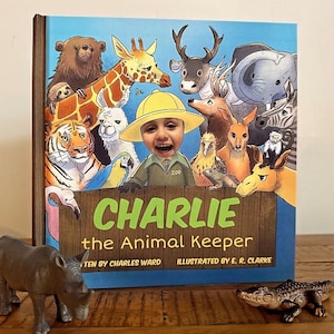 Livre personnalisé pour enfants | Mon premier ABC | Le gardien des animaux | Cadeau souvenir pour enfants | Peut être personnalisé avec une photo et un nom