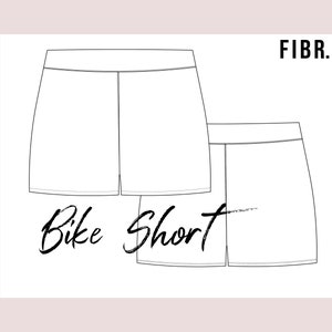 Bike Shorts Fashion Flat Drawing