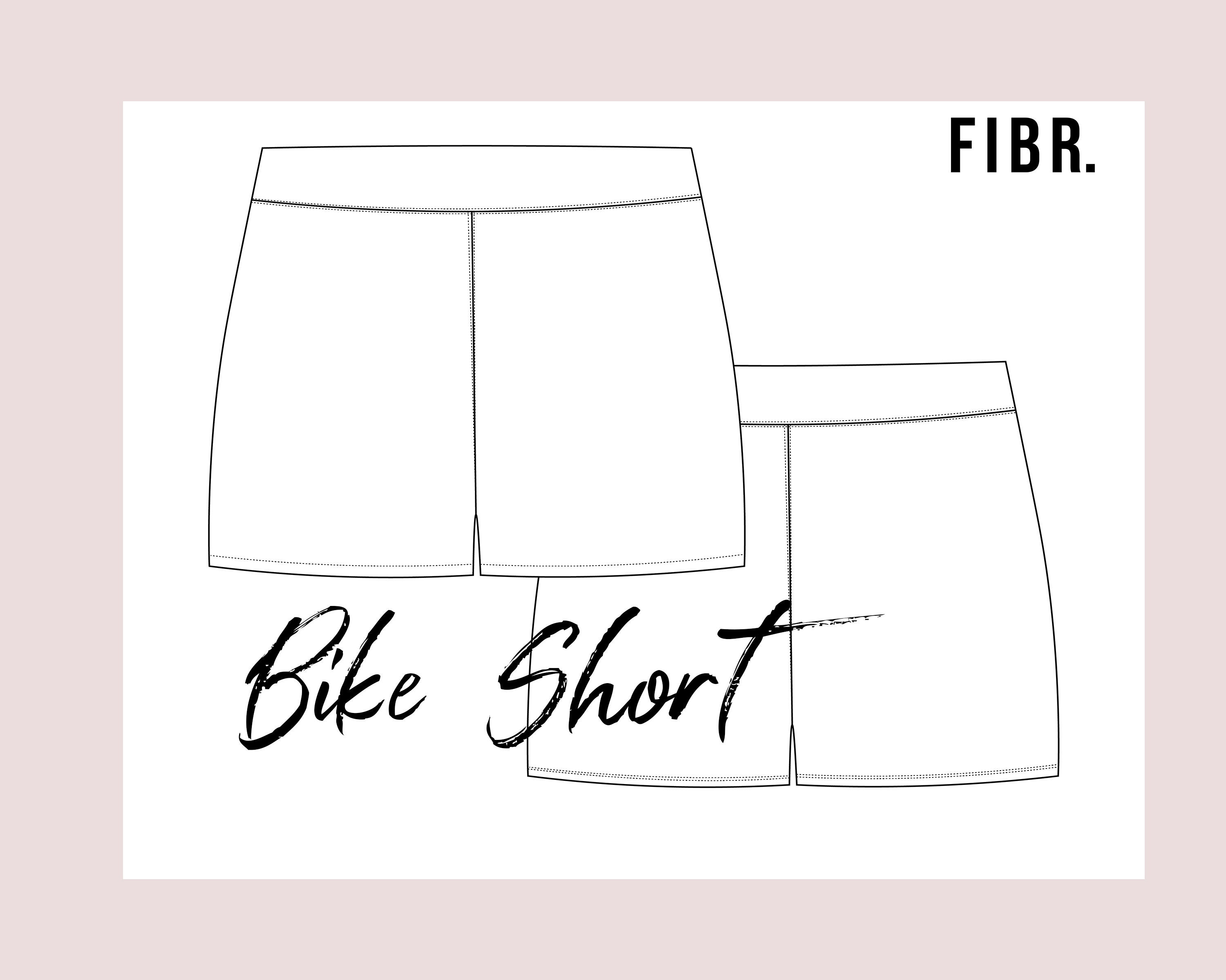 Bike Shorts Fashion Flat Drawing Etsy