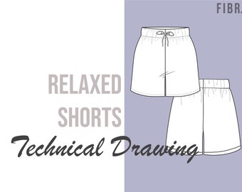 Relaxed Shorts- Fashion Vector