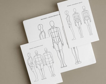 Fashion Croquis Templates - 6 Bodyshapes for Download