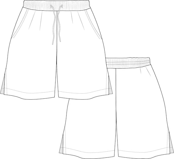 Sports shorts vector top