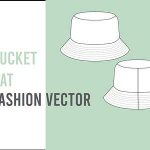 Bucket Hat - Technical Drawing