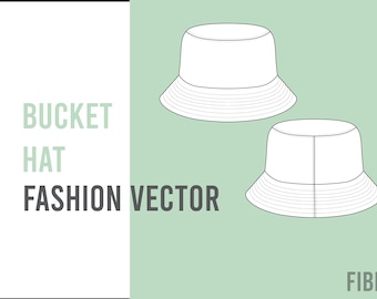 Bucket Hat - Technical Drawing