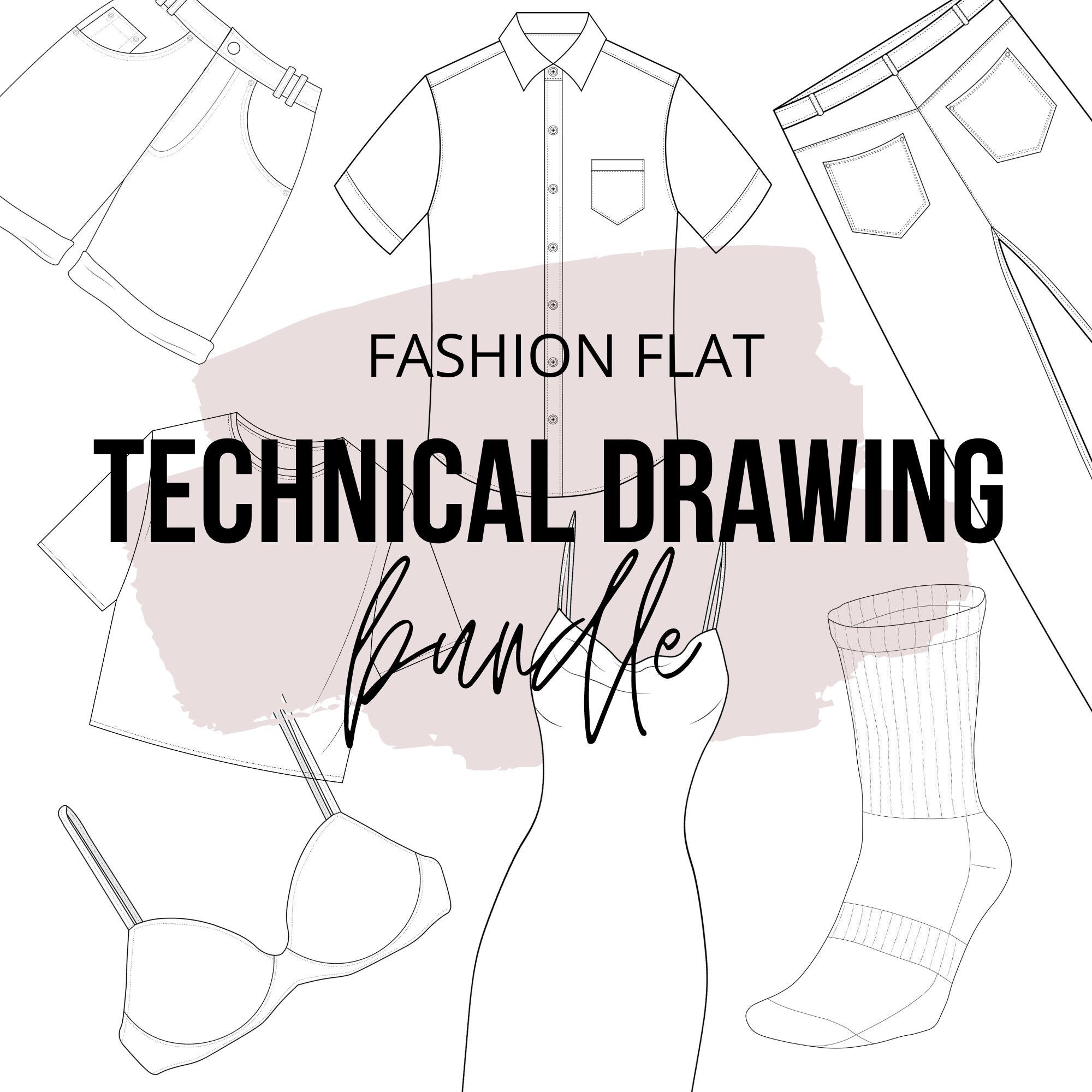 Technical drawing clearance clothes