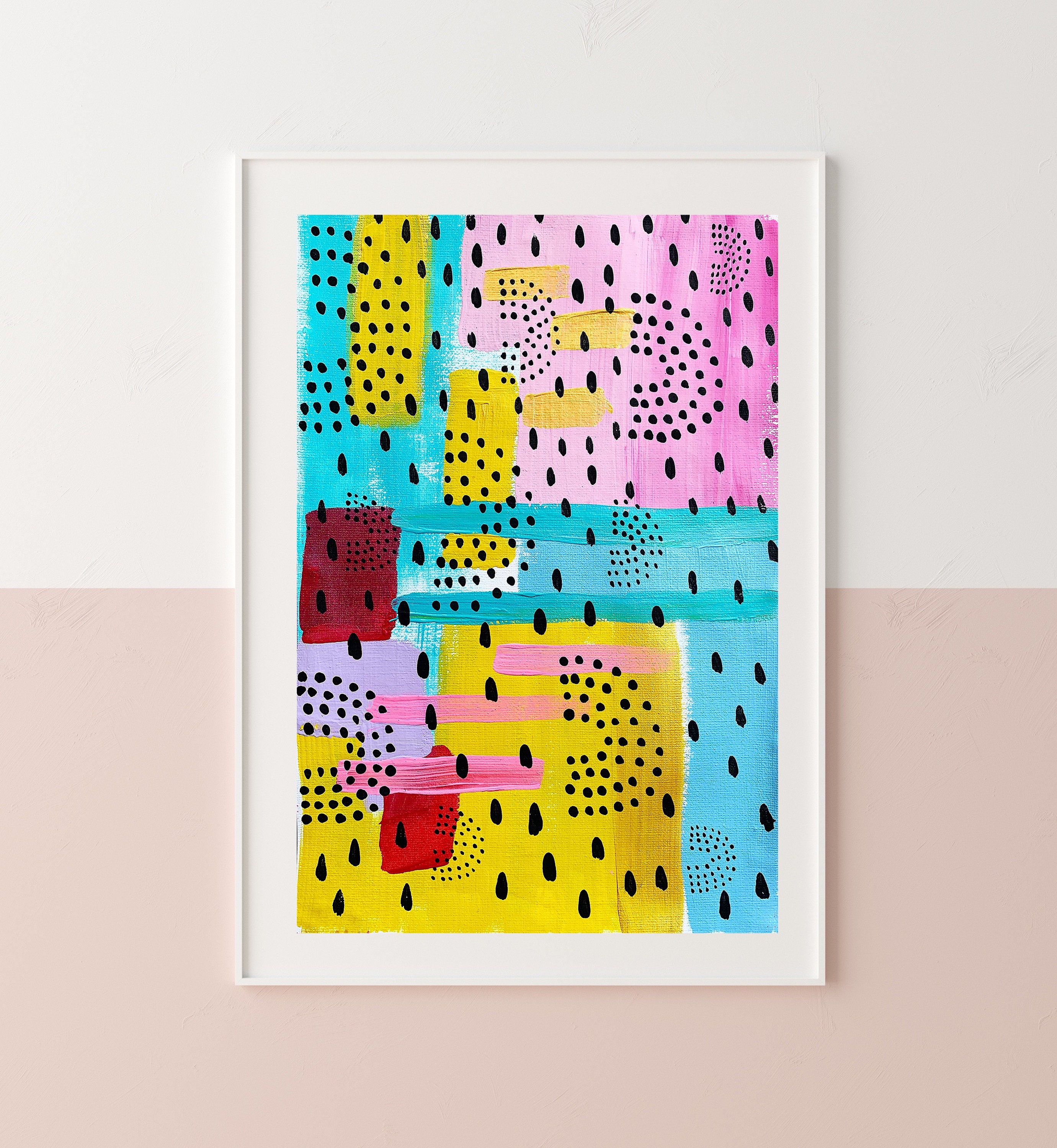 Colourful Art Print. Unframed art print. Etsy