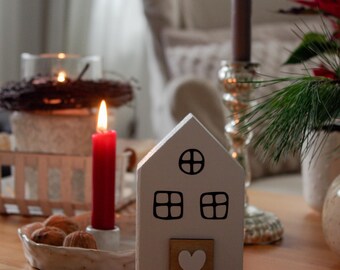 Holzhaus, Holzdeko, Dekohaus im Shabby-Look, Landhausdeko, Deko-Haus, Shabby-Chic Dekoration