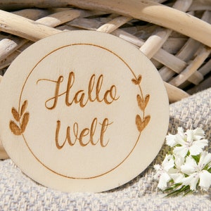 Meilensteinkarten Baby ''Erstes Babyjahr'' aus Holz, Meilensteine Holz, Monatskarte, Geschenk zur Geburt, Geschenkidee zur Geburt, Taufe