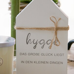 Wooden house sign, hygge, mini sign, wooden display, wooden house, decorative sign, gift, country house sign image 2