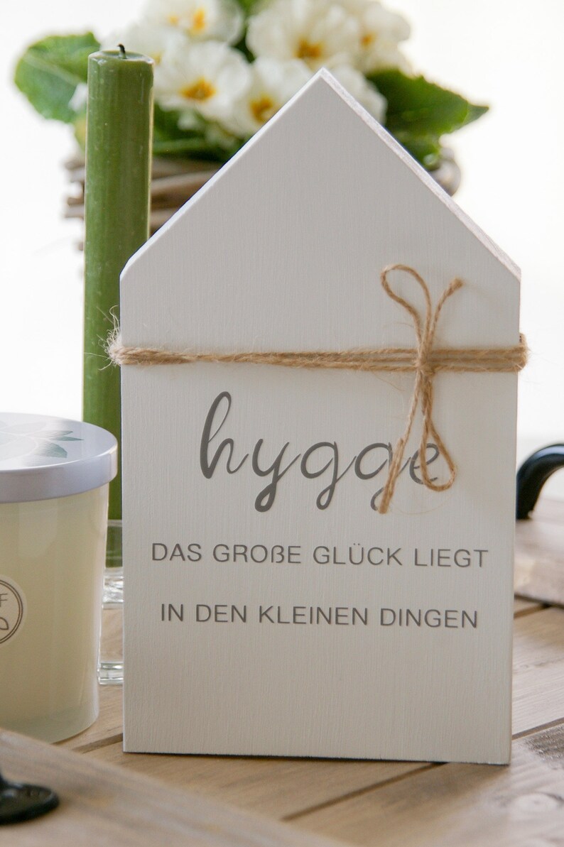 Wooden house sign, hygge, mini sign, wooden display, wooden house, decorative sign, gift, country house sign image 2