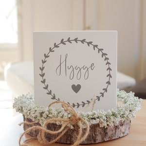 Wreath themed wooden sign, hygge, mini sign, wooden standee, decorative sign, gift, country house sign