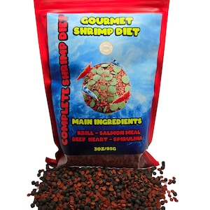 Shrimp Food Aquarium High Protein Natrual Shrimp Pellets Rich Calcium Vitamins for Crystal Shrimp Red Cherry Shrimp Caridina Shrimp