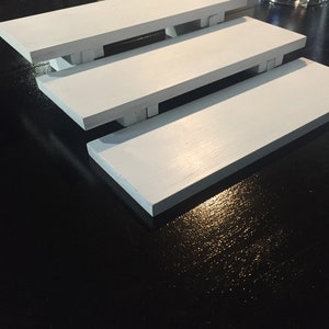 Portable Craft Display Riser: MDF Wood, Craft Show Stand
