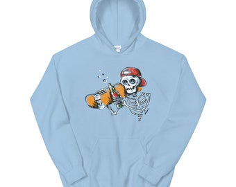 Funny Dancing Skeleton Hoodie: Unisex Halloween Party Clothes