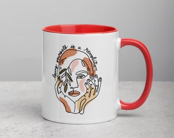 Loving Yourself Revolution Mug: Colorful Ceramic Coffee Mug