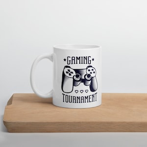 Taza blanca brillante