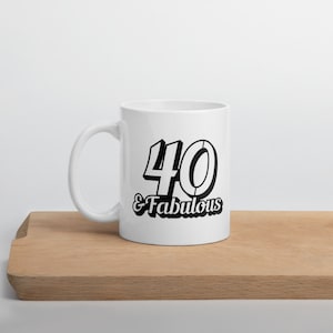 Taza blanca brillante