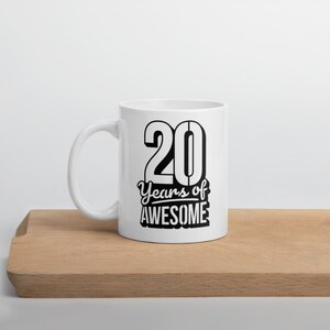 20 Birthday Mug, 20th Birthday Coffee Cup, Birthday Party Mug, Special 20th Birthday Gift