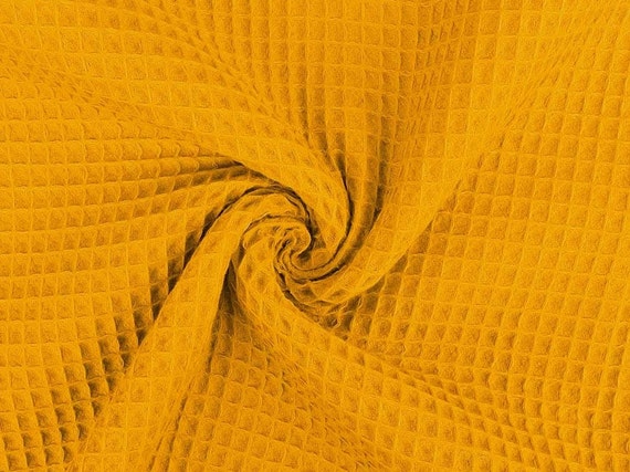 European Cotton Waffle - Oeko-Tex® - 1034 Ocher European Cotton Waffle - Oeko-Tex® - 1034 Ocher