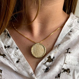 14K vermeil pendant, gold Jerusalem stone, Kabbalah necklace,judaica jewelry,gift from Israel,handmade jewelry,star of david,Israeli jewelry