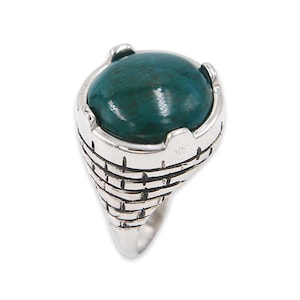 925 sterling silver Eilat stone ring, gemstone ring, man ring, birthday gift for him, Kabbalah, judaica, handmade jewelry, unique ring