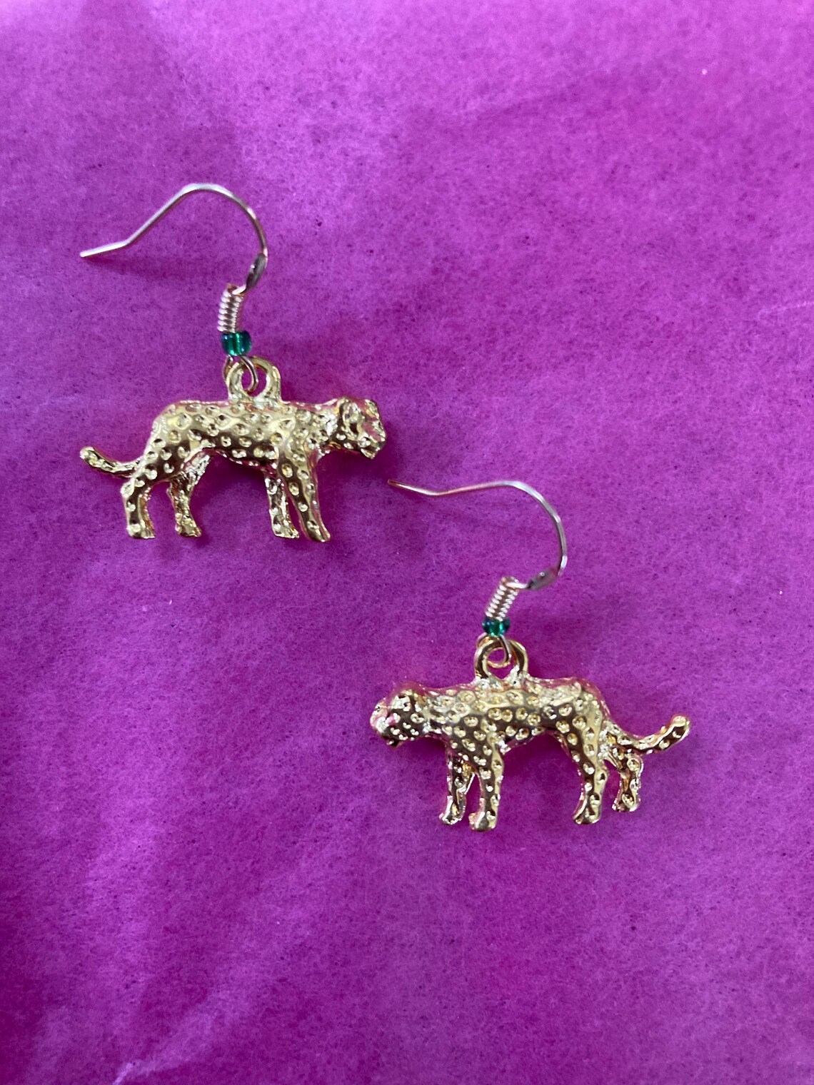 Leopard earrings Etsy