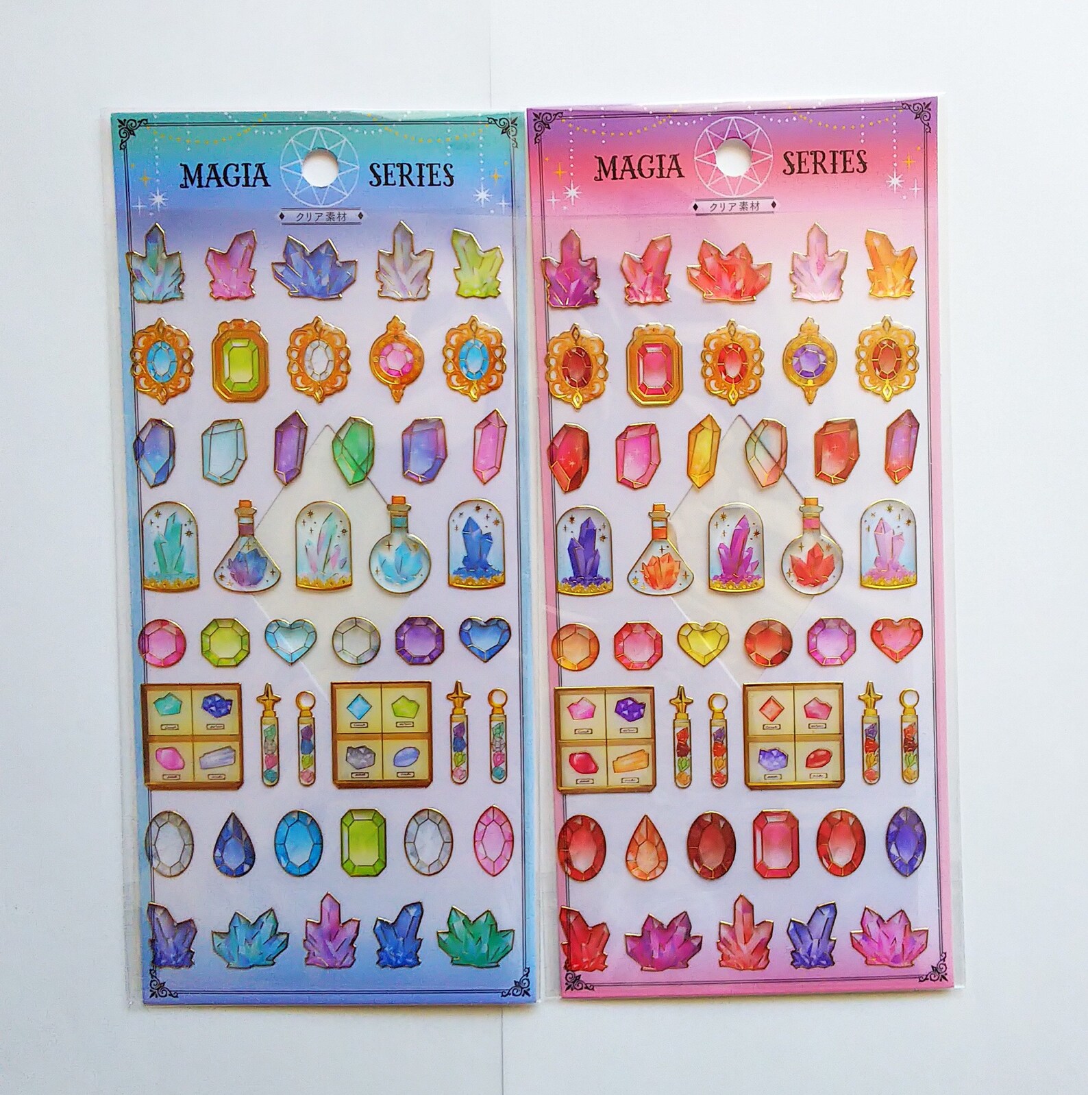 Jewel Sticker magia Clear Sticker Crystal Kawaii Etsy