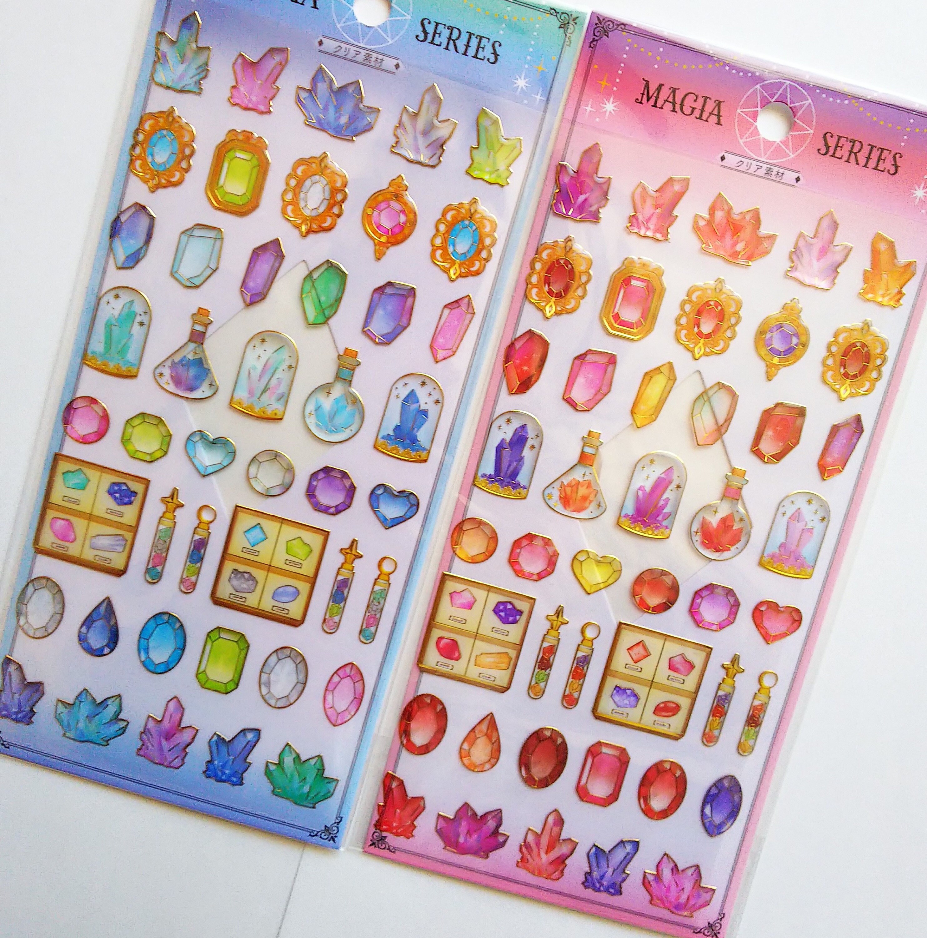 Jewel Sticker magia Clear Sticker Crystal Kawaii Etsy