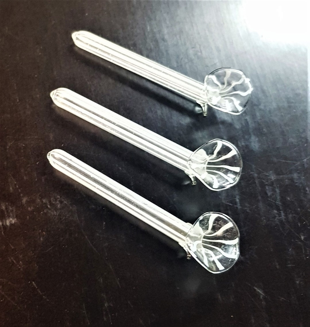 Vintage Glass Knife Holders Knives Stand Bimini Lauscha Shape Etsy