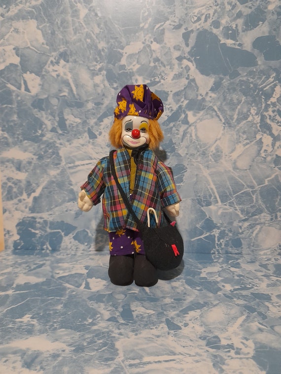 アンティーク磁器ピエロ人形：希少なハーレクイン装飾 - Etsy 日本