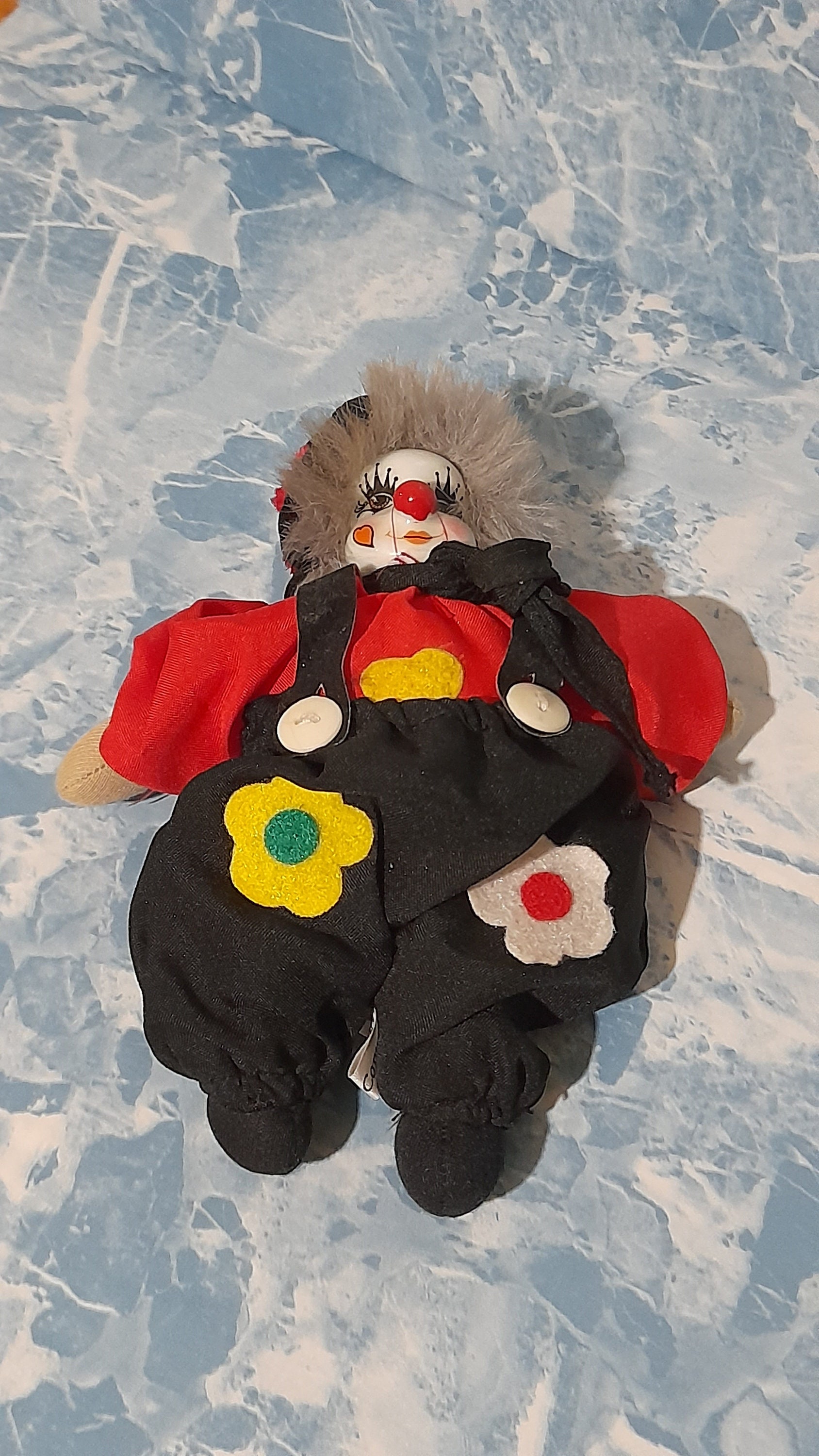 アンティーク磁器ピエロ人形：アンティークハーレクイン - Etsy 日本