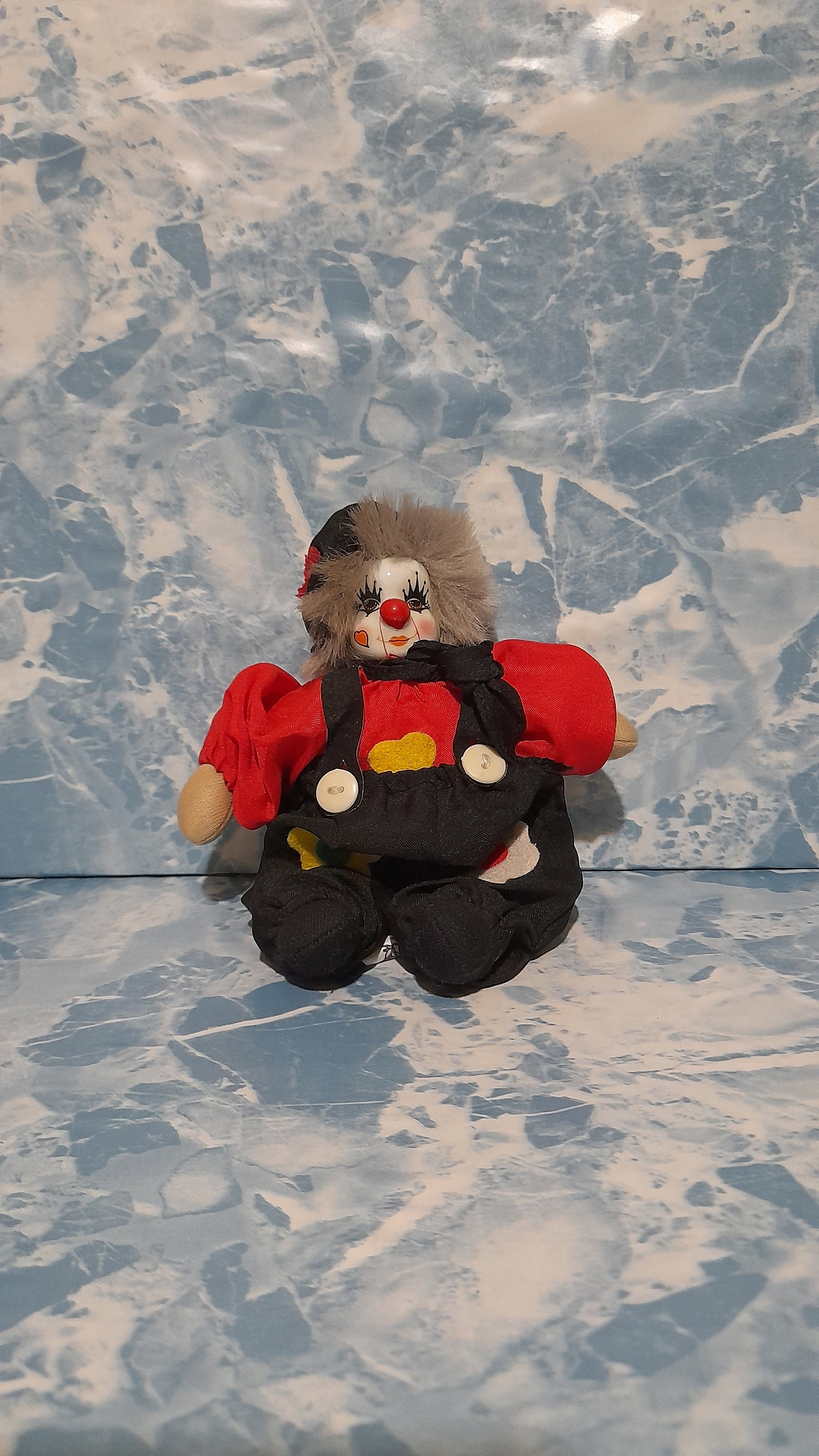 アンティーク磁器ピエロ人形：アンティークハーレクイン - Etsy 日本