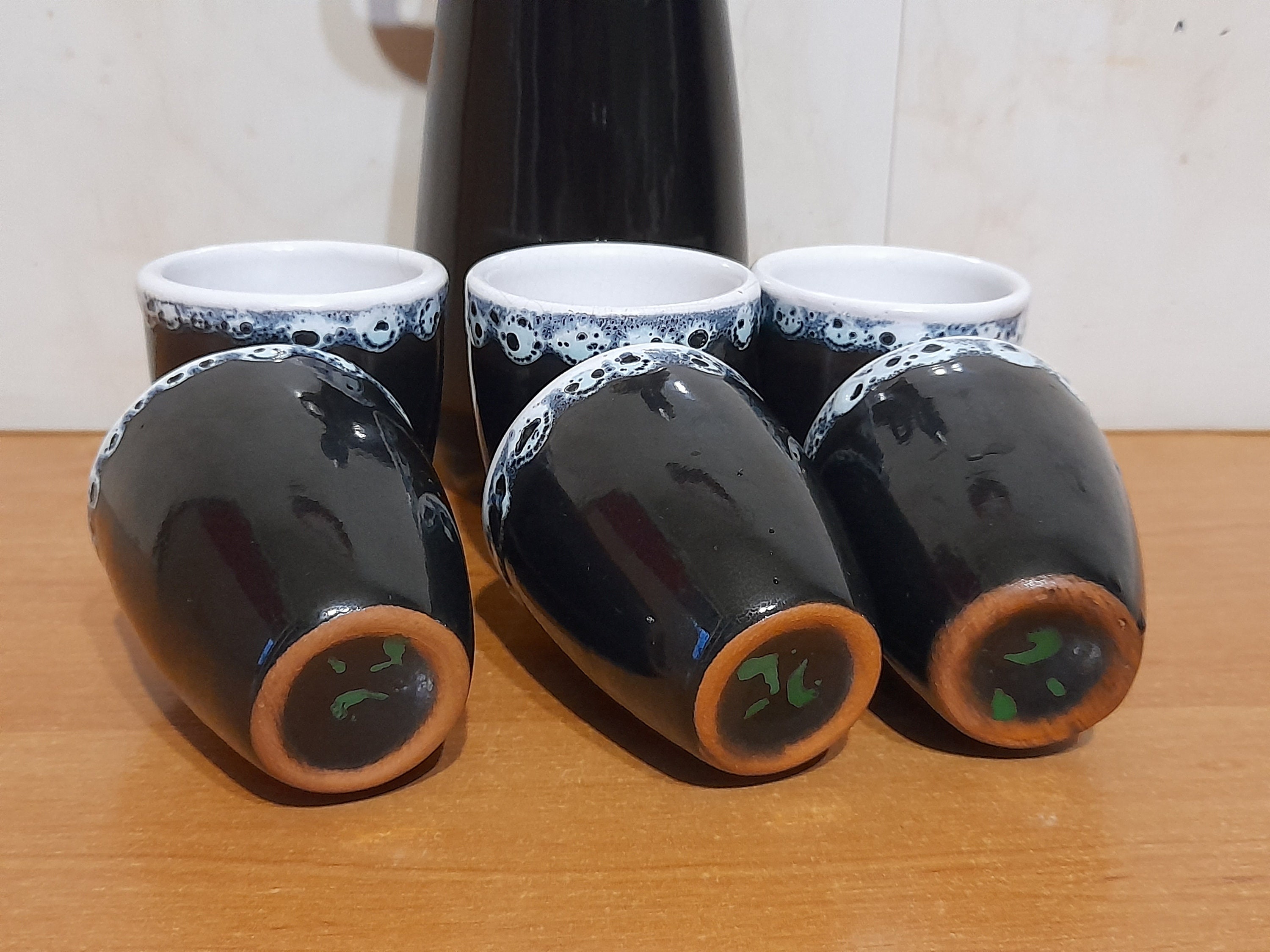 ヴィンテージ ソ連 陶器 デキャンタ セット：バーウェア ドリンク