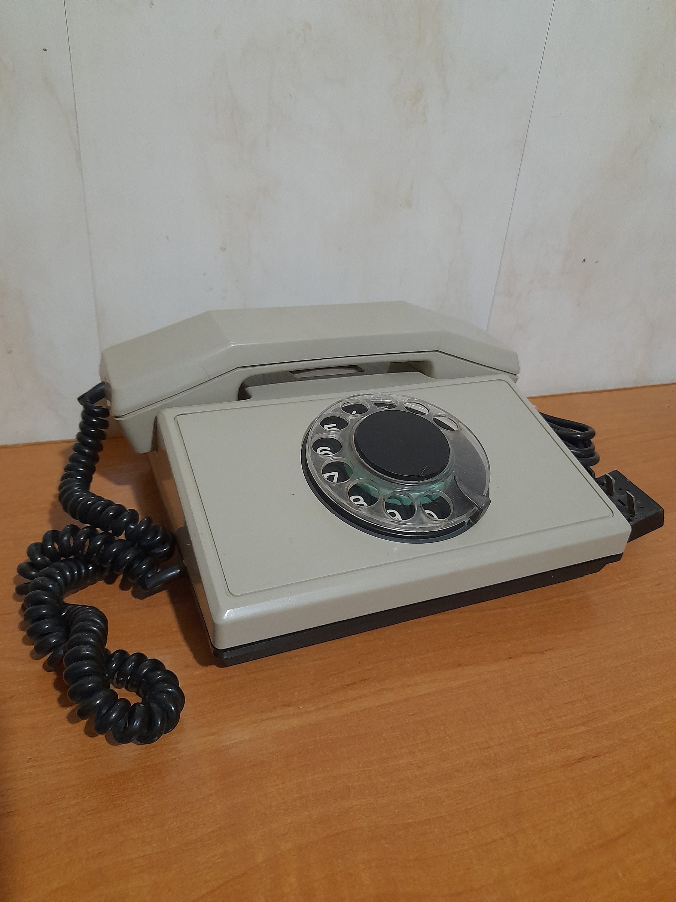 古い電話ぼろぼろダイヤル付き Vintage Rotary Telephone Dial Mechanism Repair ( GPO 746