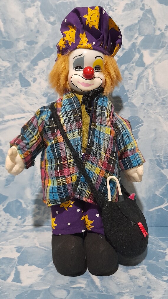 アンティーク磁器ピエロ人形：希少なハーレクイン装飾 - Etsy 日本
