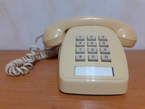 1985年製ヴィンテージ押しボタン式電話 - オーストラリアの固定電話