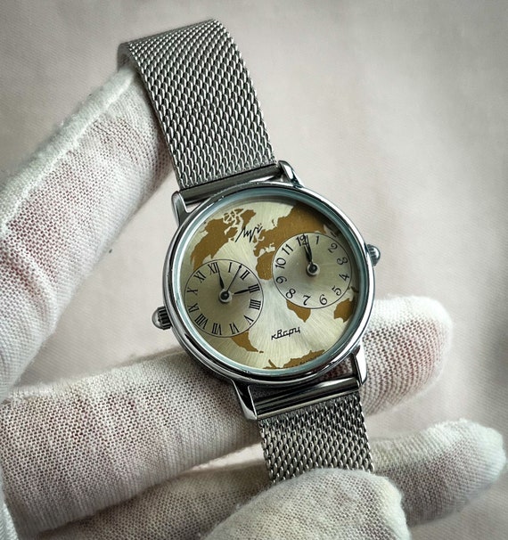 Rare wristwatches "Luch", Vintage Soviet Watch Dua