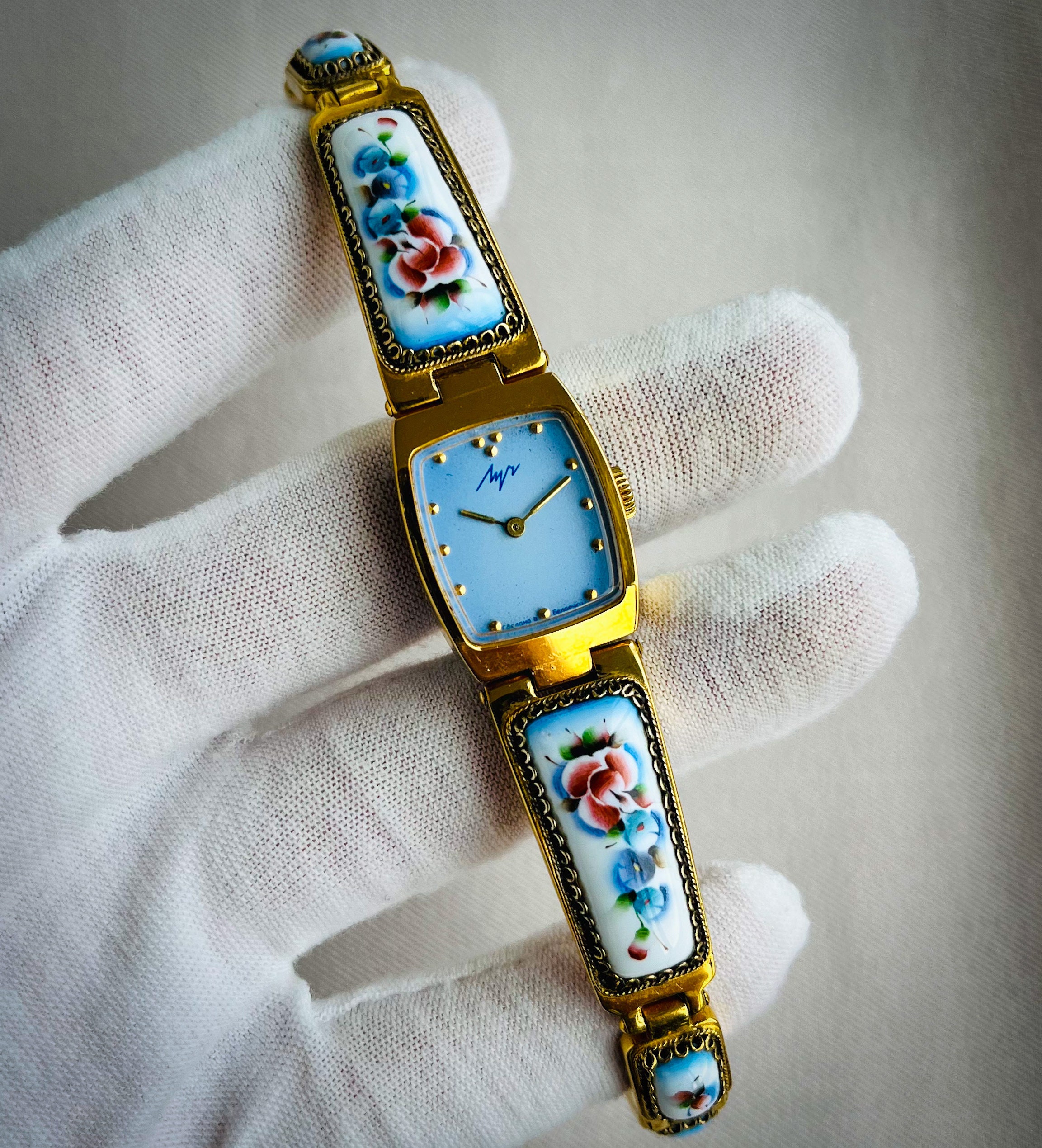 時計 Nadia vintage Indian jewelry Watch Women's Nadia Turquoise Sterling Silver Liberty Face Native