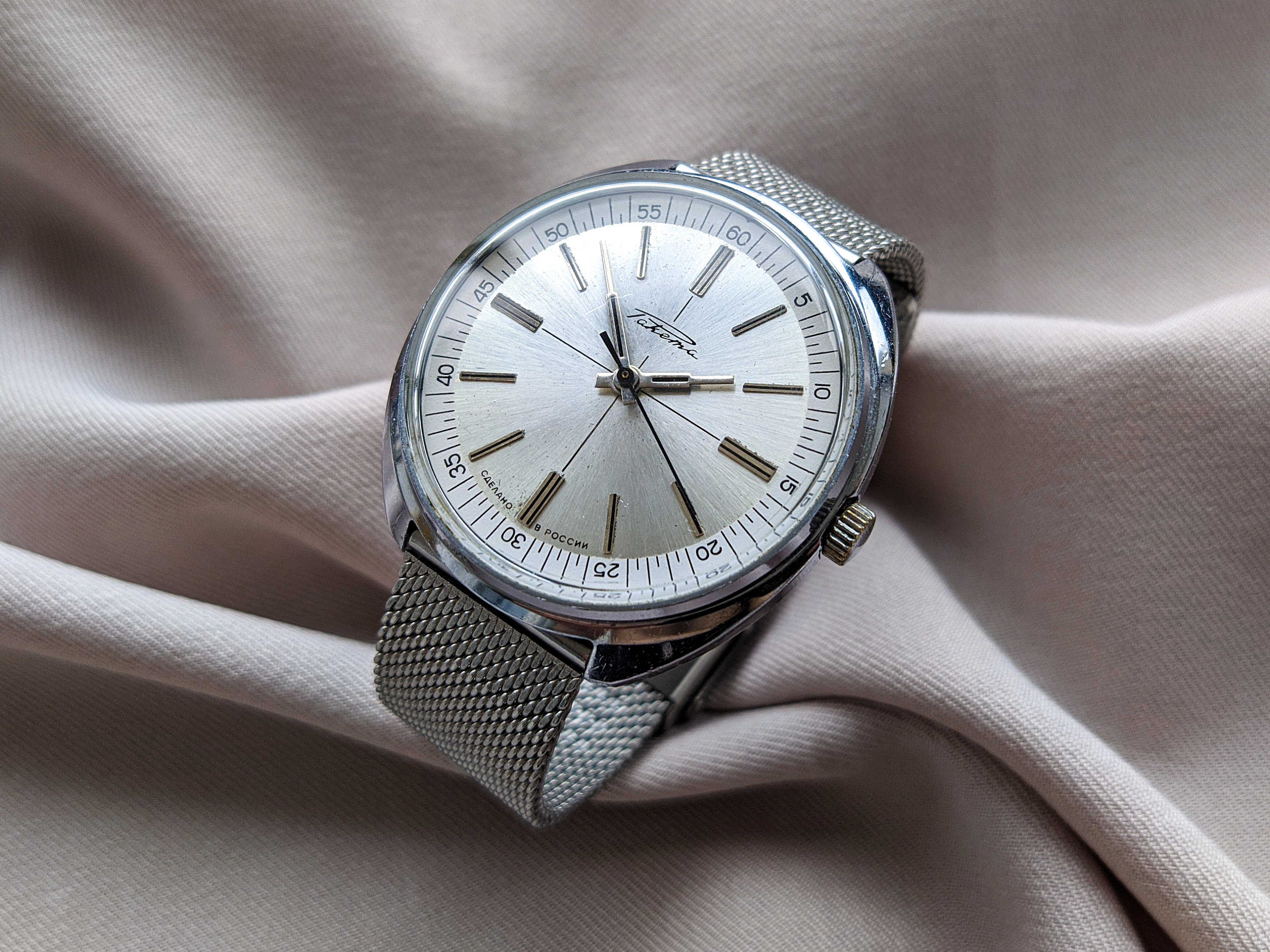 ソ連 RAKETA 手巻き式 腕時計 80s メンズ ヴィンテージウォッチ Vintage Mechanical Watch Raketa Vernissage/ussr Old Soviet