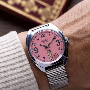 Very Rare Original Watch Slava California /Vintage USSR Soviet/Mechanical wrist watch/Collection watches Collectible watch/Gift for him/New