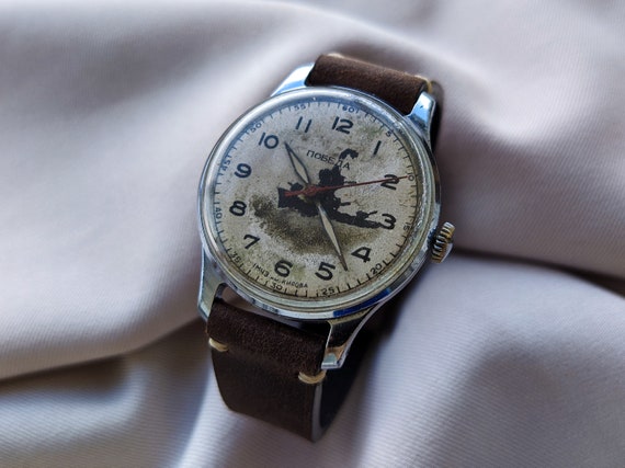 RARE Unique Wrist watch POBEDA Handmade rarity di… - image 1