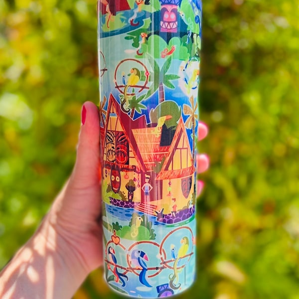 Enchanted Tiki Room themed Tumbler