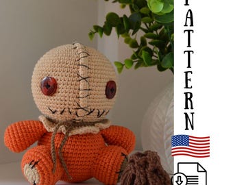 Sam crochet pattern, Halloween pattern