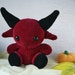 Plush Baphomet, Amigurumi Baphomet, Custom crochet devil