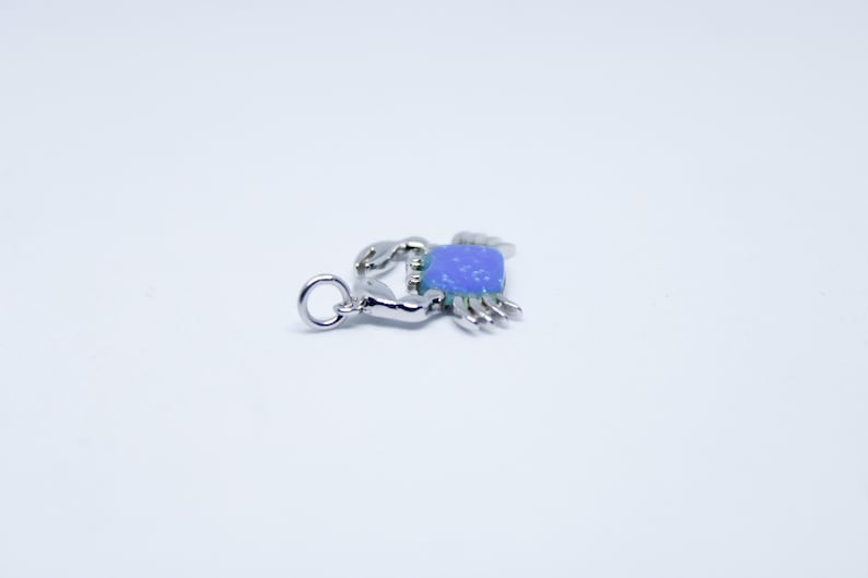 Opal Crab Blue Opal Crab Pendant Gift for her Girfrient gift Anniversary gift Crab Pendant Opal jewelry Gift for wife Greek jewelry