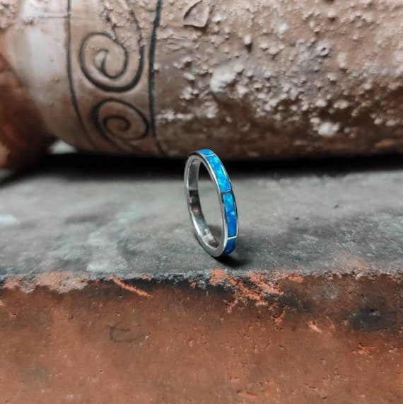 Opal Silver Ring, Opal Ring for Woman, Greek Ring, Greek jewelry, Blue Opal Ring, Opal jewelry, Rings for her, Silver opal rings
